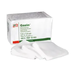 Gazin Gaaskompressen, niet-steriel Lohmann & Rauscher 12-voudig 5 x 5 cm